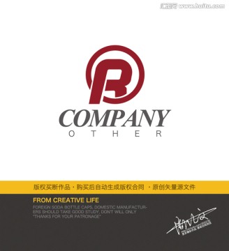 R字母logo