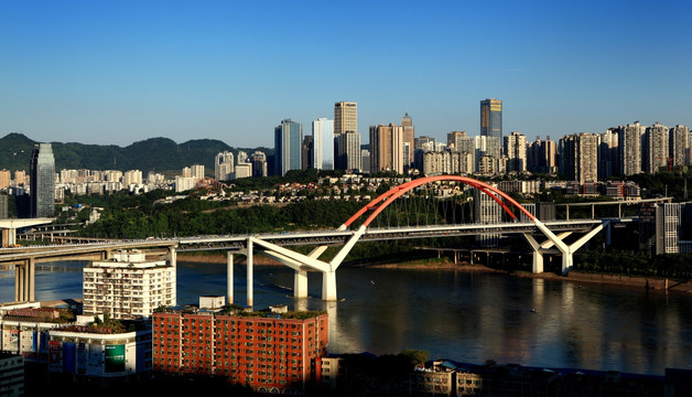 重庆长江菜元坝大桥和南岸区