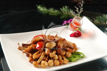 野菌炒爽肉