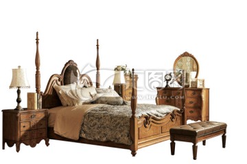 床 床尾凳 床头柜 美式家具