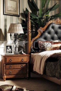 床头柜 美式家具