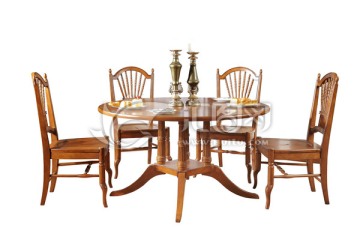 圆餐桌 餐椅 美式家具
