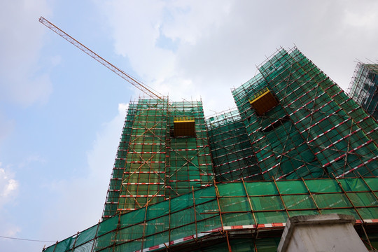 公寓建筑施工