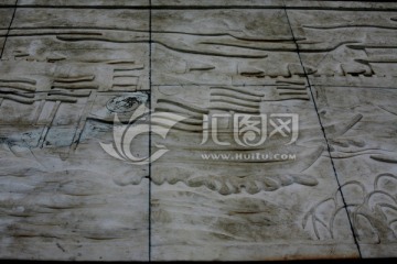香河县 五一 广场帆船浮雕