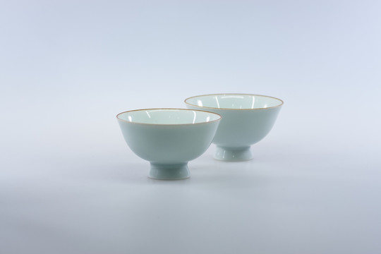 传统瓷器青瓷茶杯茶碗