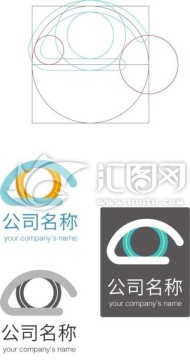 保护眼睛的创意logo