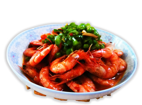 虾 黄酒青椒淋明虾