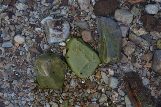 石头 石子 水潭