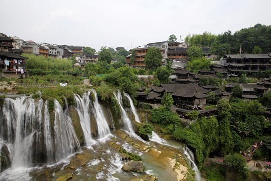 芙蓉镇全景