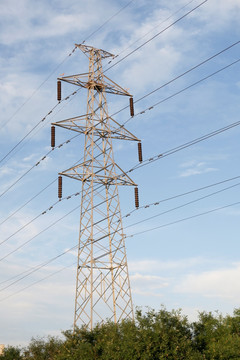 输电 高压线铁塔