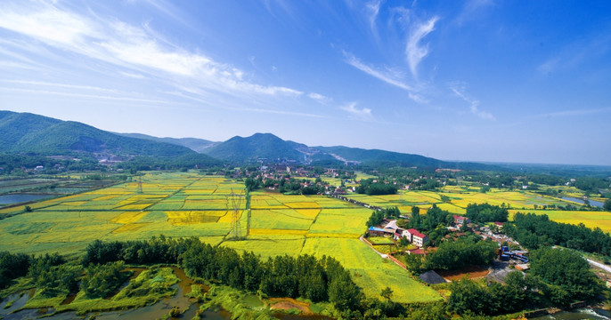 荆门双河田园风光