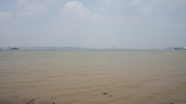 南沙天后宫海边