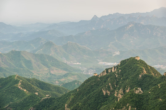 板厂峪长城 夏天 层峦叠嶂