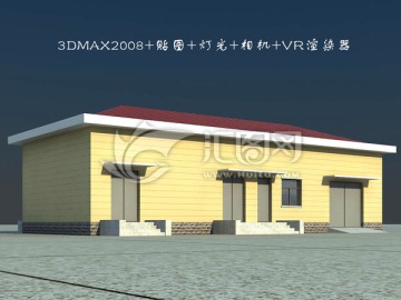 1层房子3D模型效果图