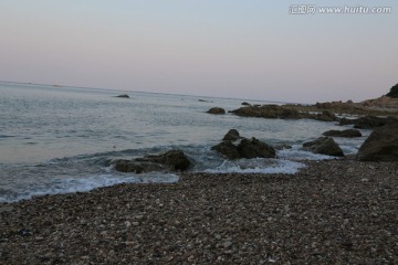 海边的石头 海浪