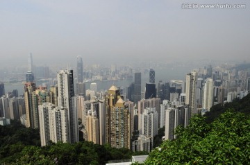 香港维多利亚港俯视