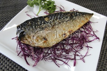 盐烤挪威鲭鱼 香煎鲭鱼
