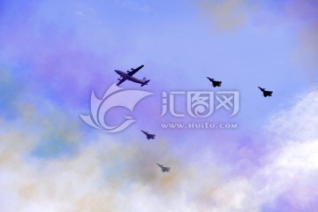 歼20编队 阅兵