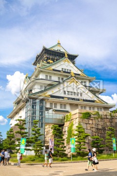 日本大阪城 日本大阪 日本旅游