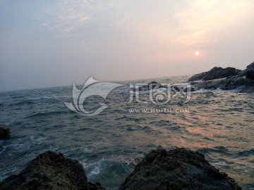 海岛夕阳照