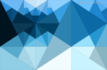 蓝色抽象几何背景