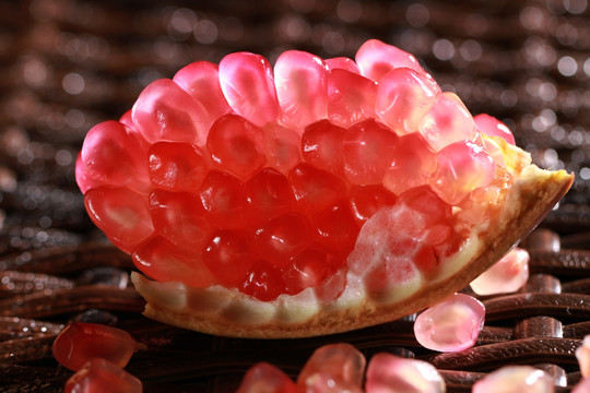 石榴美食 水果 创意 摄影