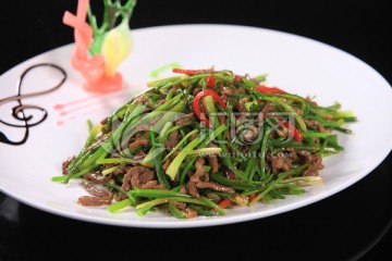 香菜炒牛肉丝