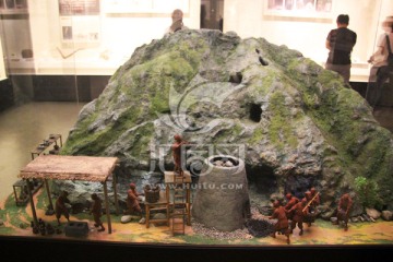 奴拉赛铜矿遗址模型