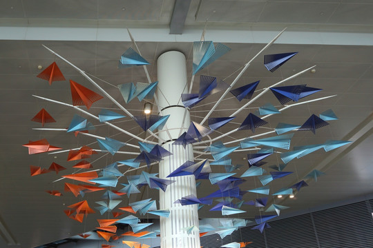 纸飞机装饰