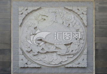 中国传统文化神兽浮雕 玄武