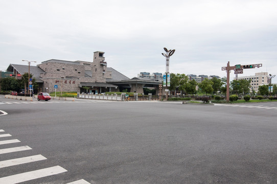 北川新县城图书馆全景