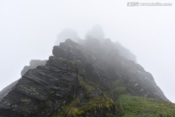 红云金顶 岩石