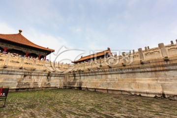 北京故宫保和殿中和殿汉白玉台基