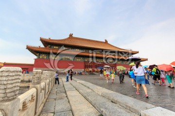 北京故宫太和殿金銮殿丹陛月台
