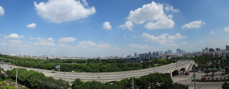 苏州城市风光全景图