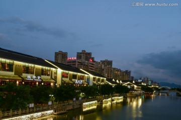温州南塘街夜景