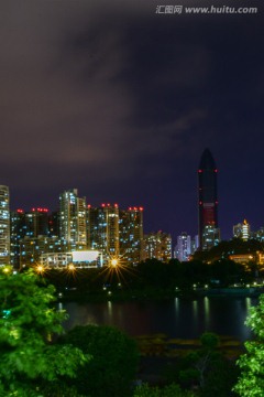 南塘白鹿洲公园夜景