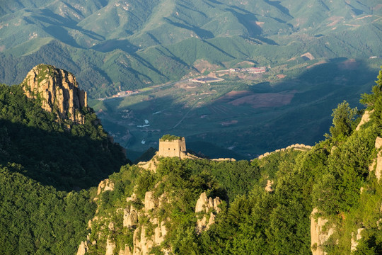 板厂峪长城 夏天 层峦叠嶂