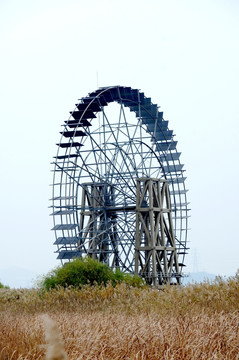 太湖湿地公园大风车