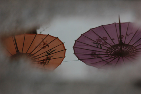 伞的倒影