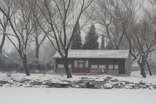 颐和园雪景