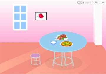 食物 餐桌 卡通图片