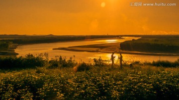 黄河落日