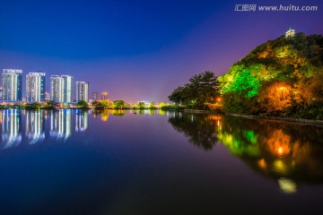 柳州 蟠龙山公园 夜景
