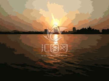 落日描摹
