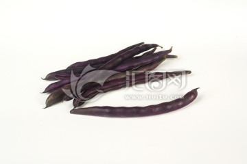 紫色的豆角 扁豆 锅里变架豆