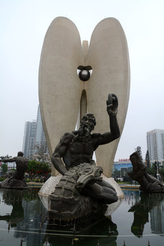 北部湾广场雕塑