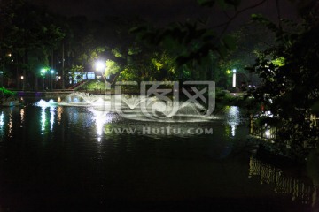 钦州中山公园 夜景