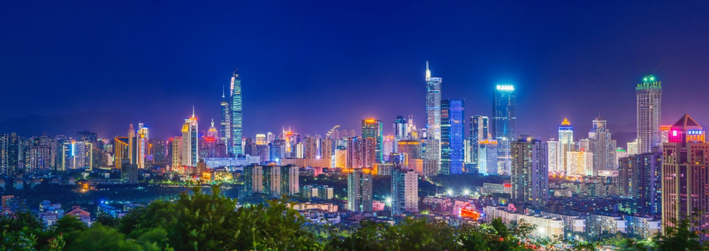 深圳夜景 深圳全景 大图