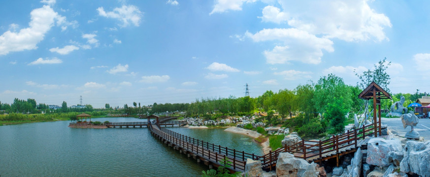 高清公园风景 水面 旅游区